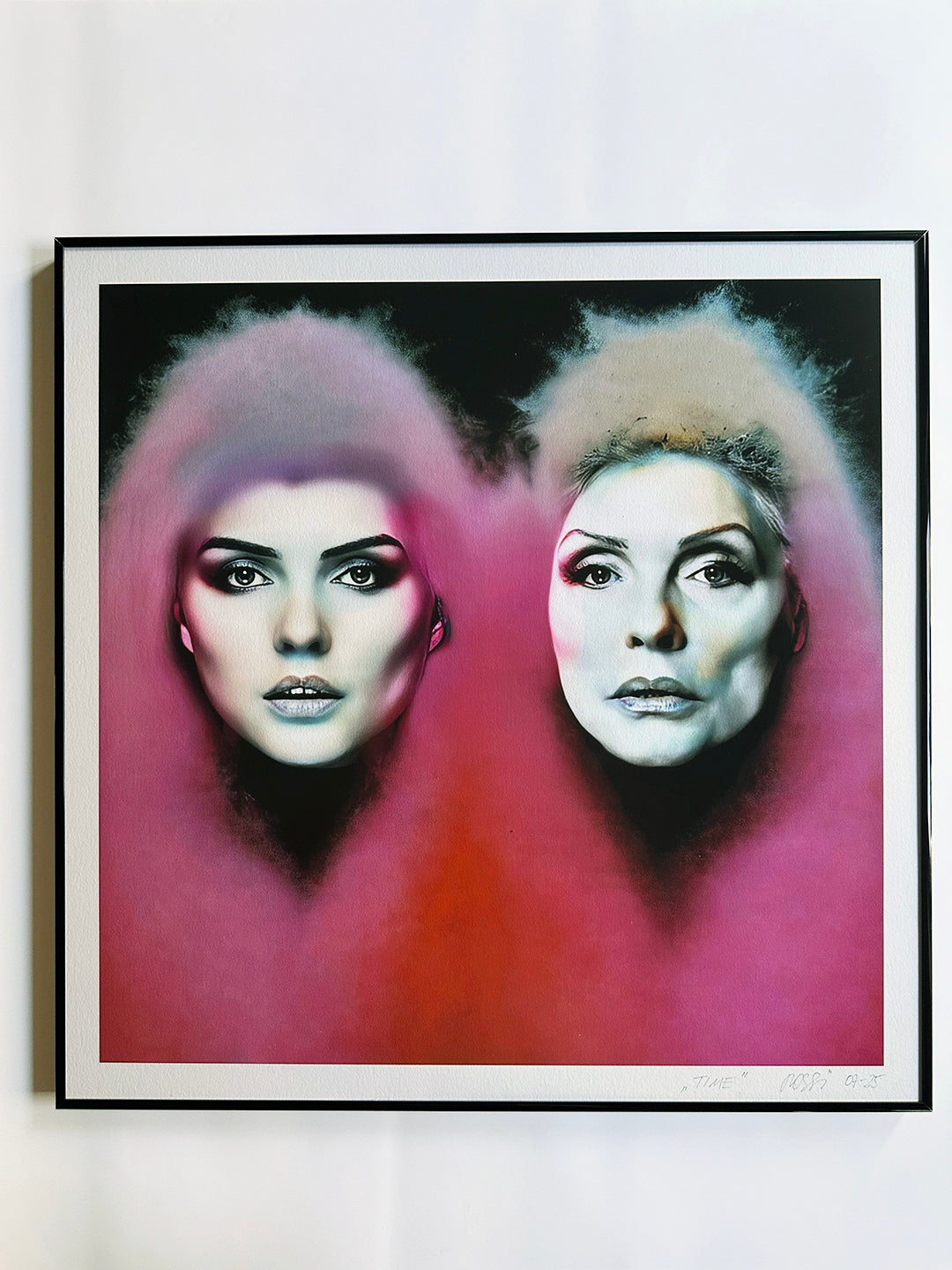 Kunstwerk: TIME (Hommage an Debbie Harry), 60 x 60 cm, limitierte Edition, Nr. 1/5