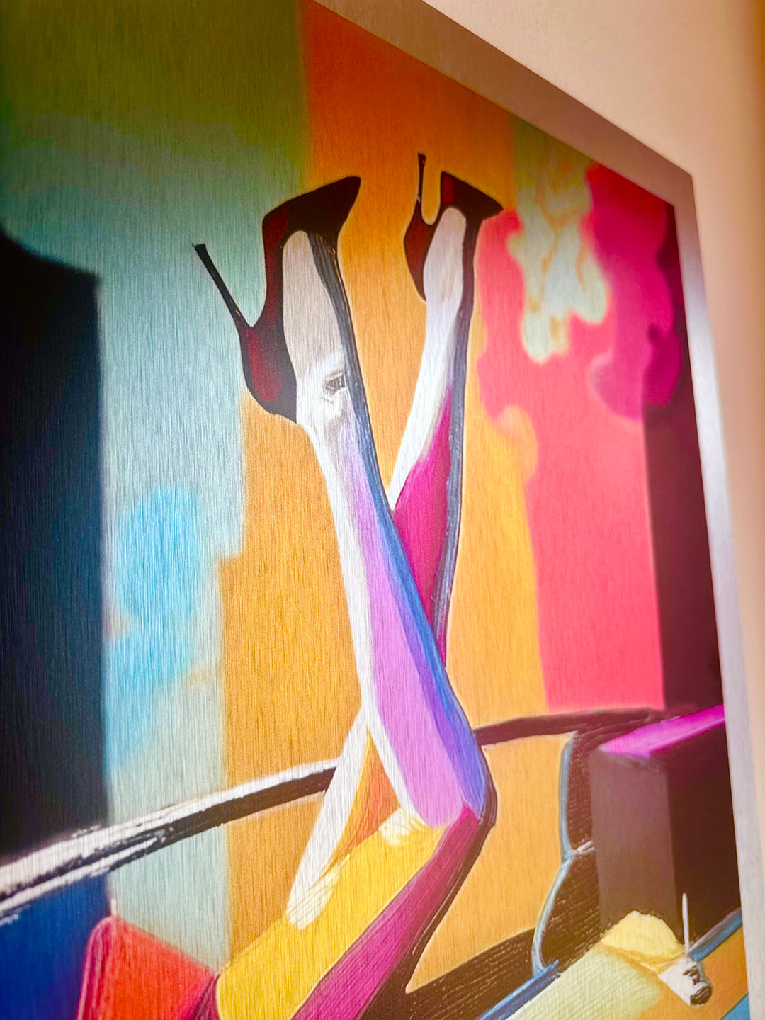 Kunstwerk: Cabrio - Aluverbund gebürstet, 56 x 76 cm, Limitierte Edition, Nr. 1/5
