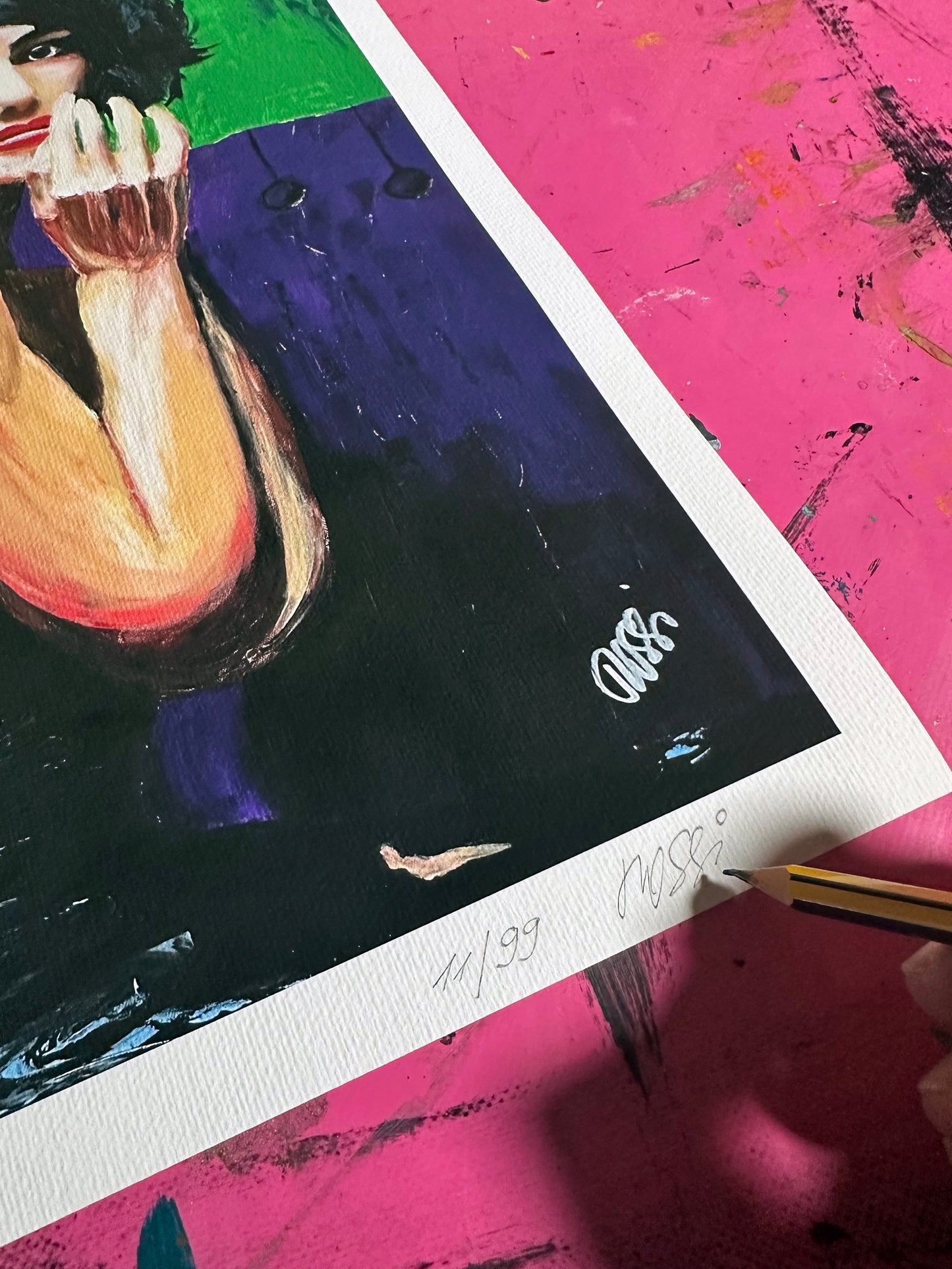 Kunstdruck: „Der Anblick“, Endformat 29,7 x 42,0 cm, limitiert, nummeriert und signiert.