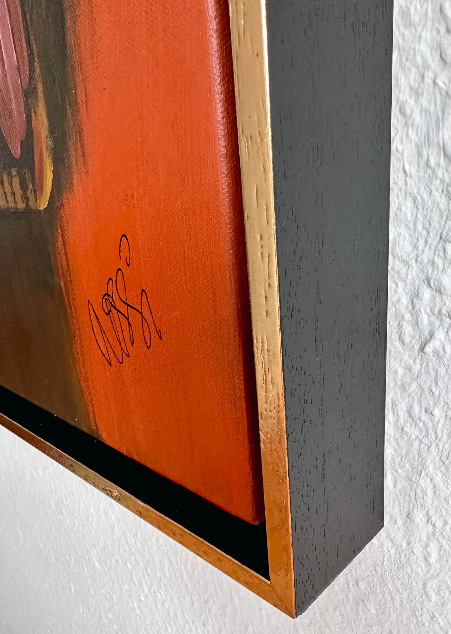 „Frau mit Buch“, Acryl auf Leinwand, 2025
