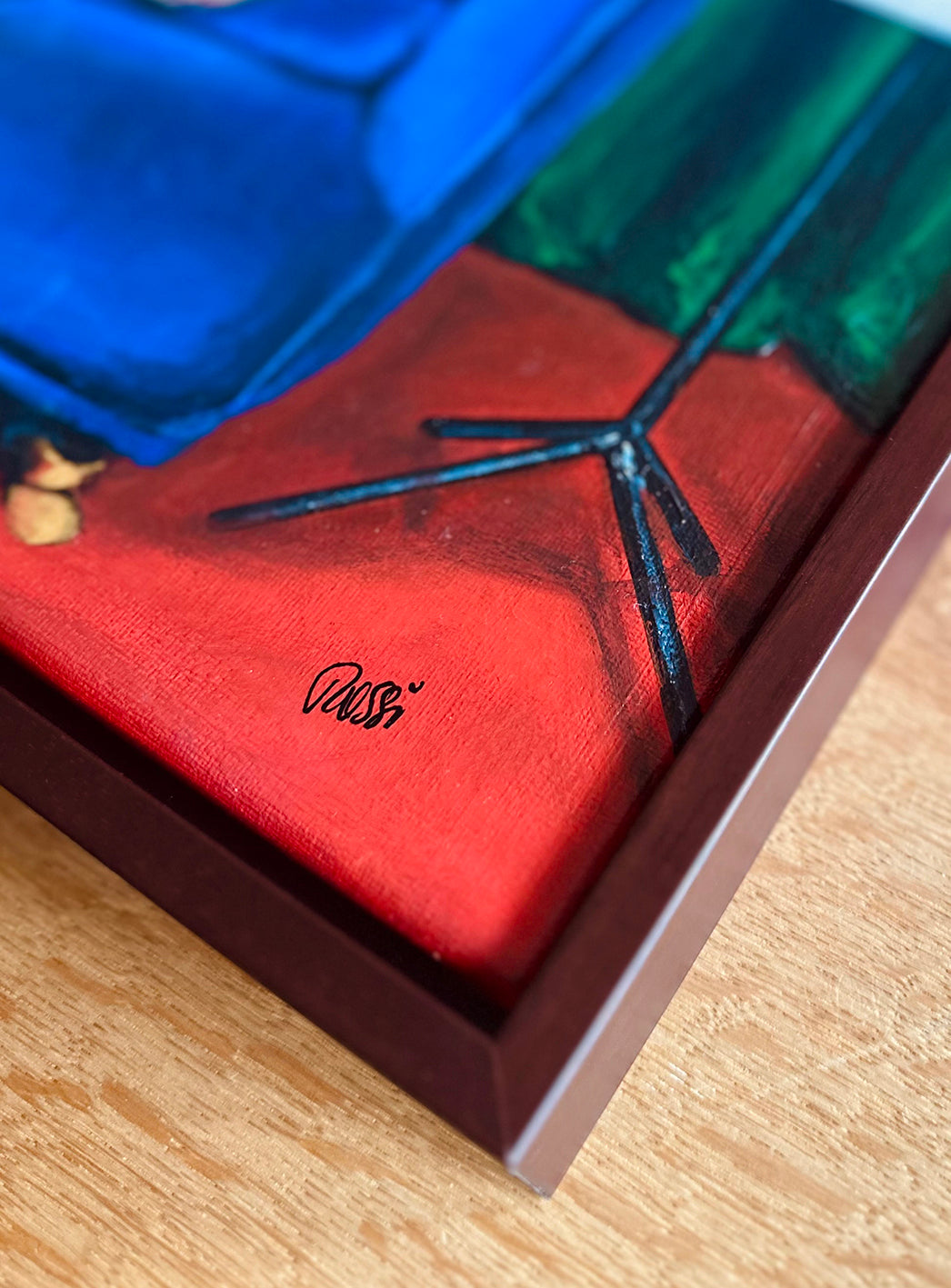 Bildtitel: „Echo der Nacht“, Acryl, Format: 30 x 40 cm, auf Leinwand, gerahmt