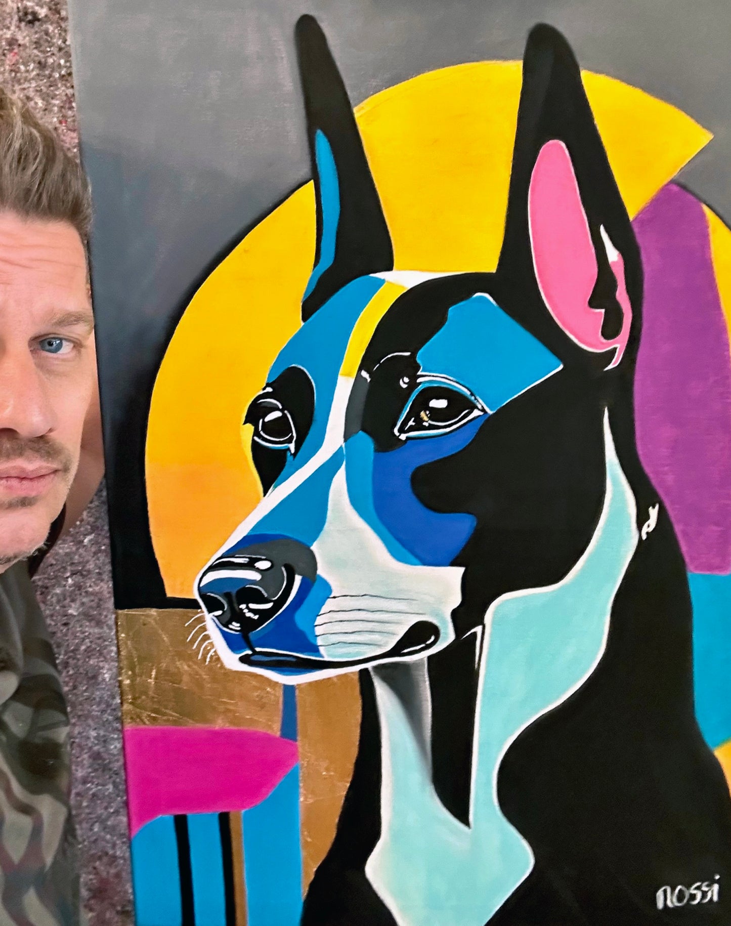 Kunstdruck: „The Doberman“, Endformat 29,7 x 42,0 cm, limitiert, nummeriert und signiert.