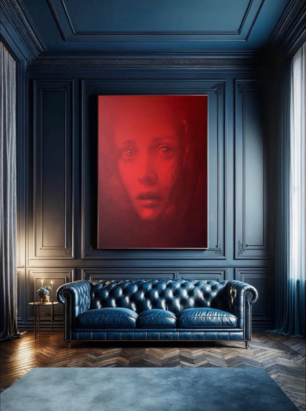Hybrid Art – „Shining“, Acryl (handbemalt) & digitales Butlerfinish®-Alu. (Druck), 72 x 82cm, lim. Edition (10 Ex.)