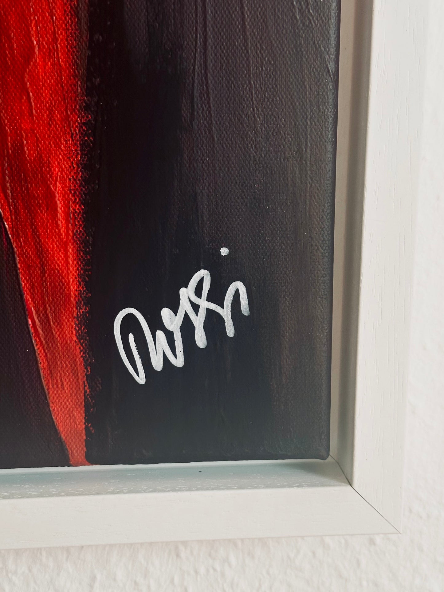 Bildtitel: „Lost Angel“, Acryl, Format: 100 x 70 cm, auf Leinwand, gerahmt.