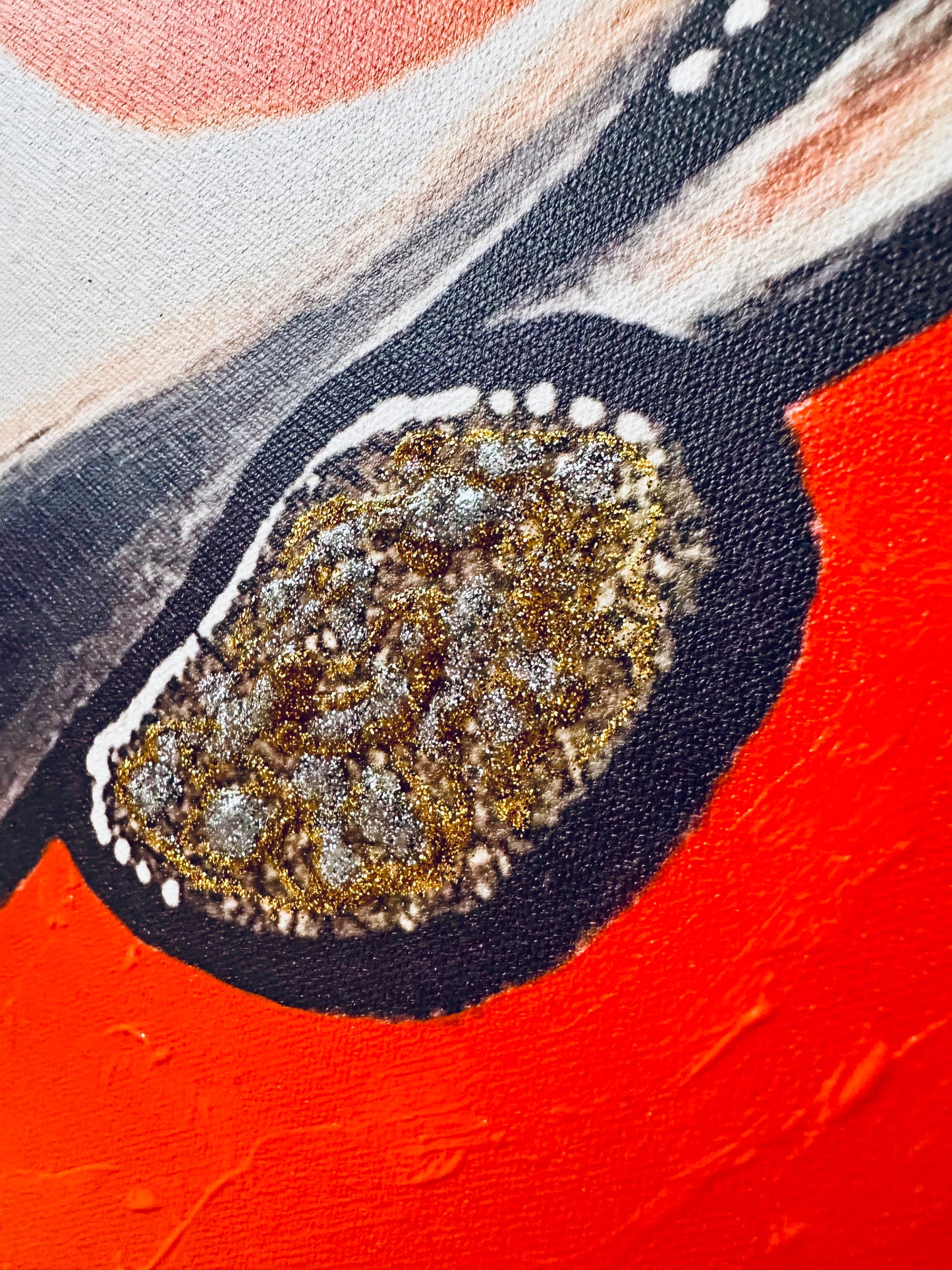 Kunstwerk: „Madame Orange 2.0“, Mixed-Media-Projekt“, UNIKAT (2025)