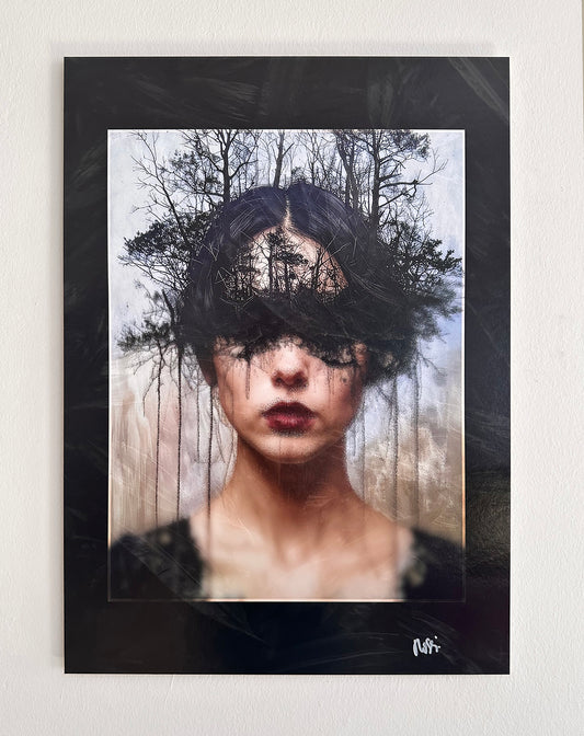 Kunstwerk: Lost in a forest – Fine Art Print auf Alu-Dibond, 50x70 cm, limitierte Edition, Nr. 3/5