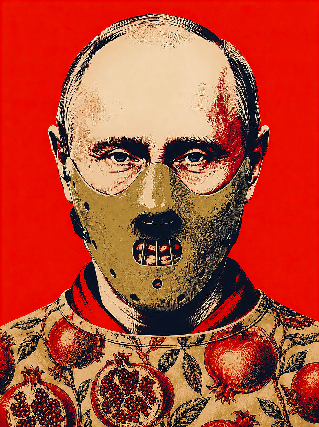 Visual Art – „Der blutrote Granatapfel“, Neo Pop, ChromaLuxe HD Metal Print, 85 x 113,8 cm, lim. Edition (10 Ex.)
