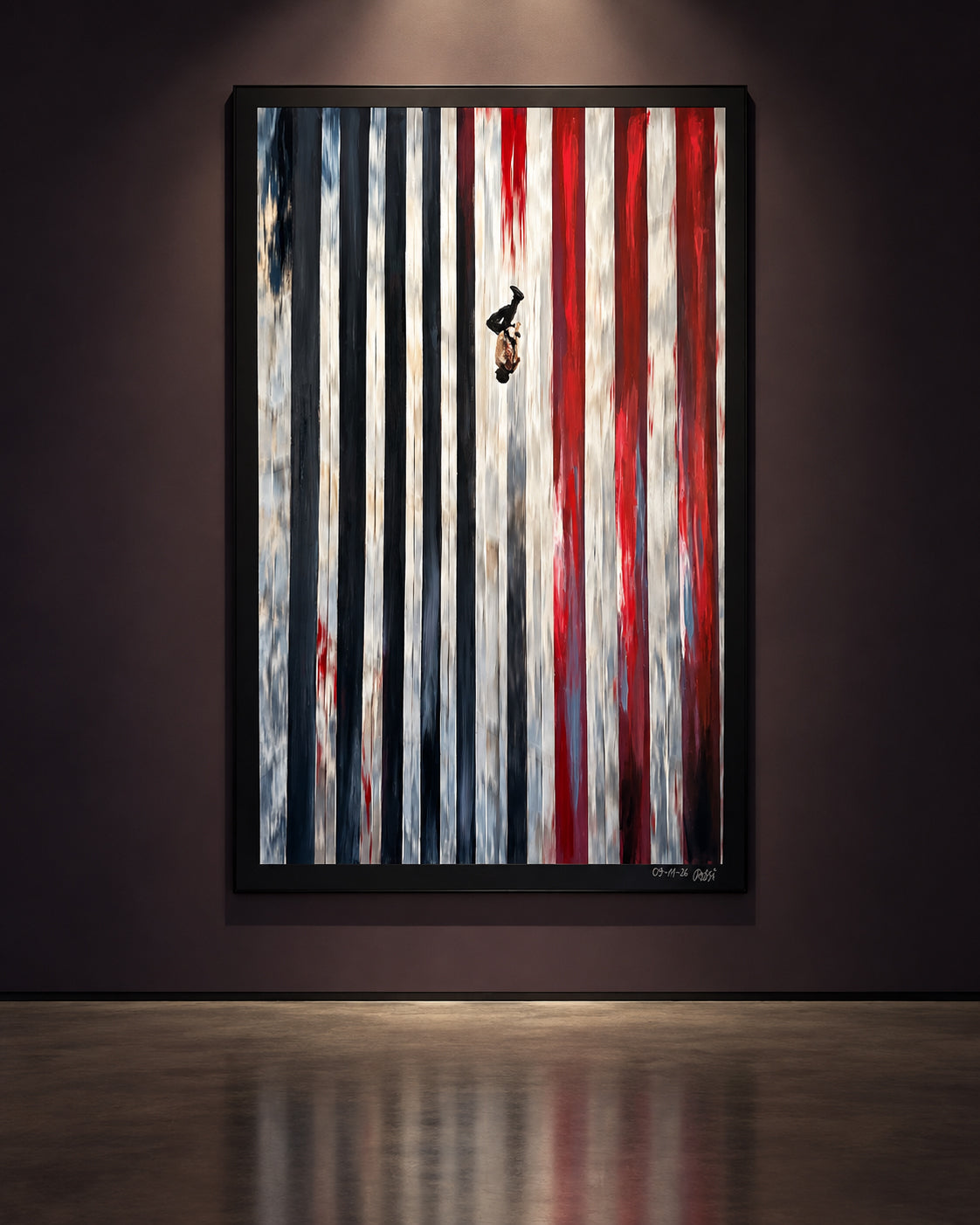 „9/11“, Acryl auf Leinwand, 2026