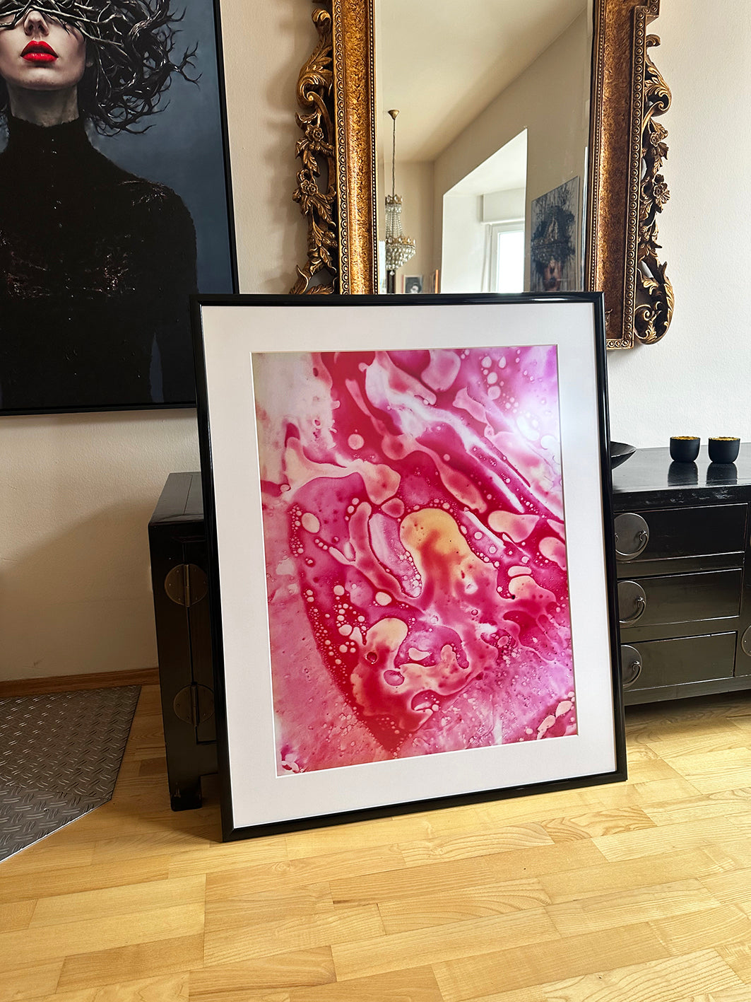 Makrofotografie – „Beta Vulgaris Psychedelia“, gerahmt, 79,7 x 97,7 cm, lim. Edition (10 Ex.)