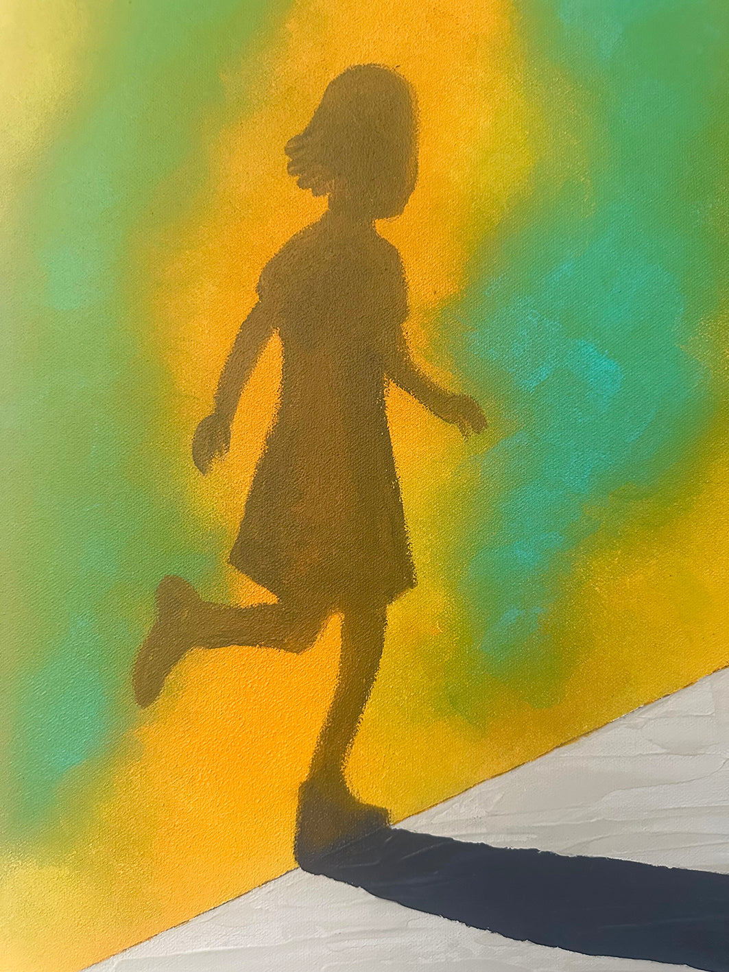 „eben noch…“, Acryl auf Leinwand, 2026