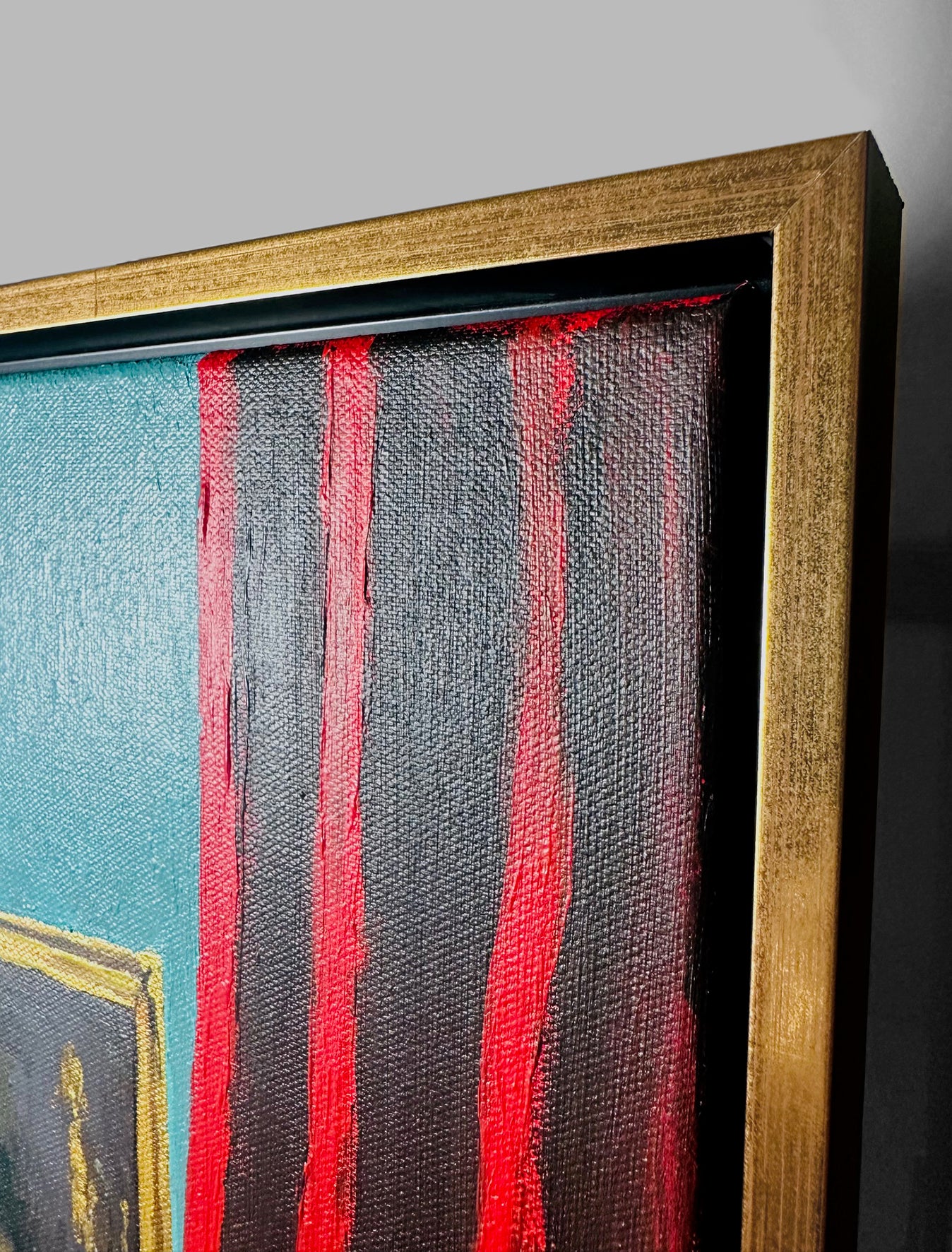 Bildtitel: „Im Warten gefangen“, Acryl, Format: 60 x 80 cm, auf Leinwand, gerahmt