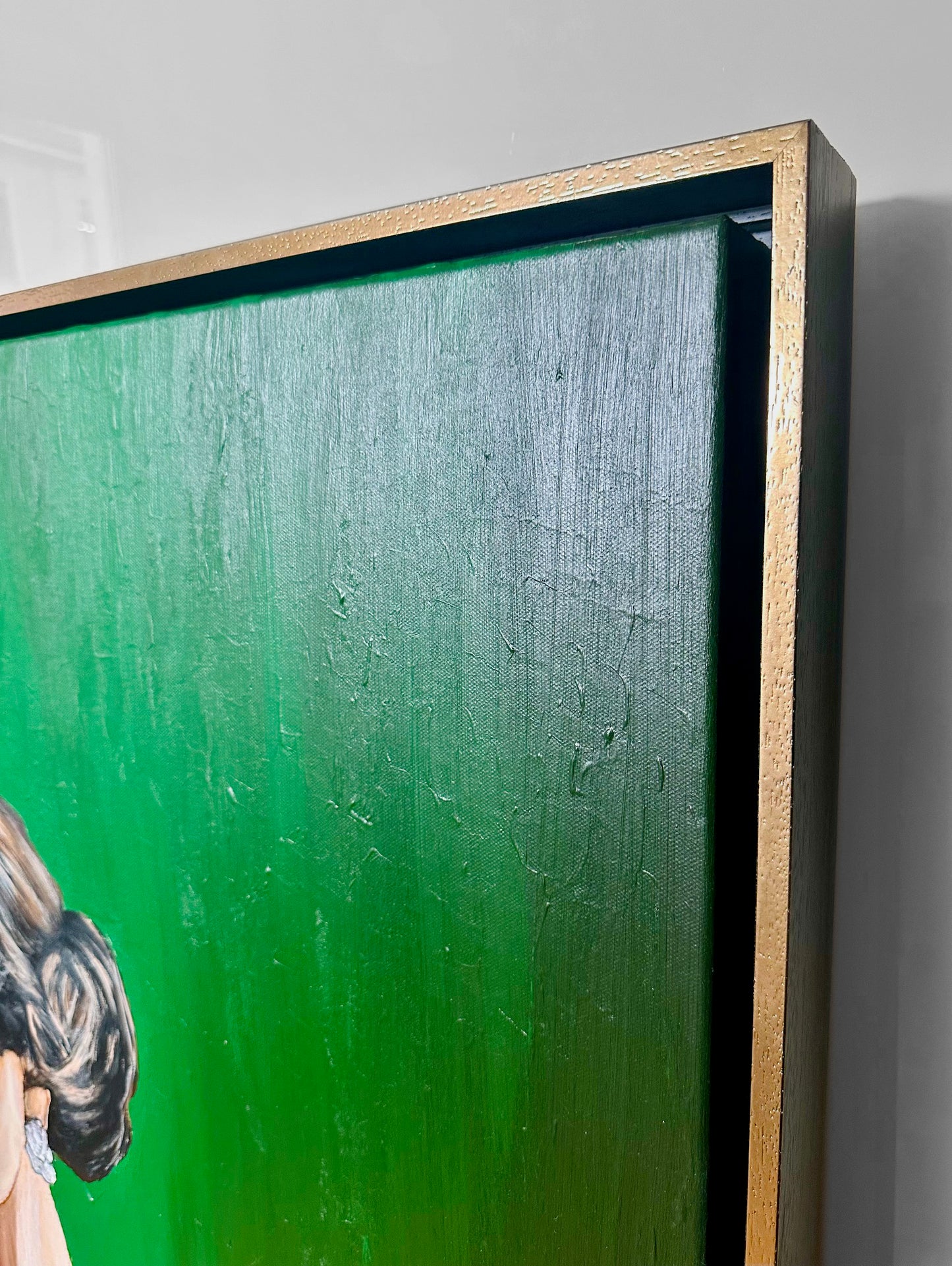 Bildtitel: „Im Schatten des Tages“, Acryl, Format: 100 x 120 cm, auf Leinwand, gerahmt