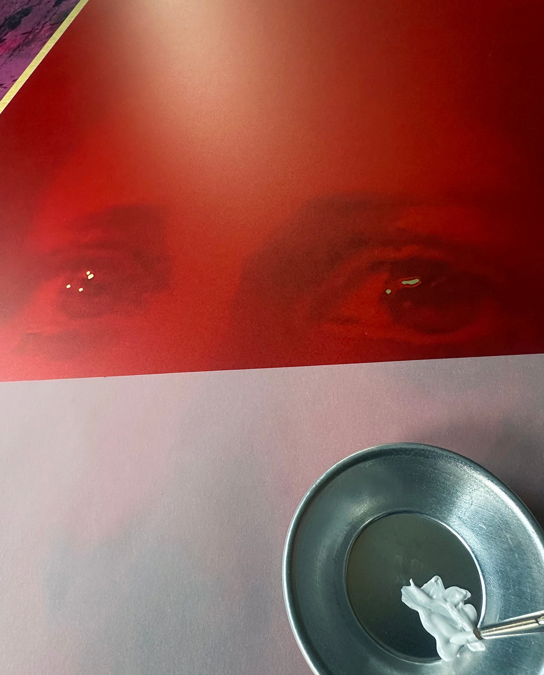 Hybrid Art – „Shining“, Acryl (handbemalt) & digitales Butlerfinish®-Alu. (Druck), 72 x 82cm, lim. Edition (10 Ex.)