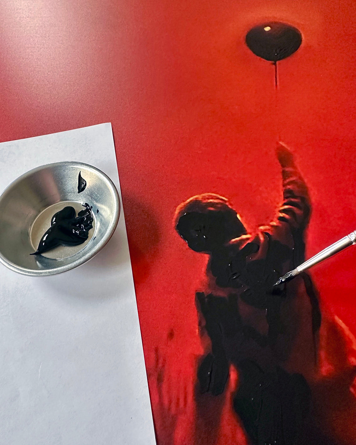 Hybrid Art – „The Balloon“, Acryl (handbemalt) & digitales Butlerfinish®-Alu. (Druck), 66 x 82 cm, lim. Edition (10 Ex.)
