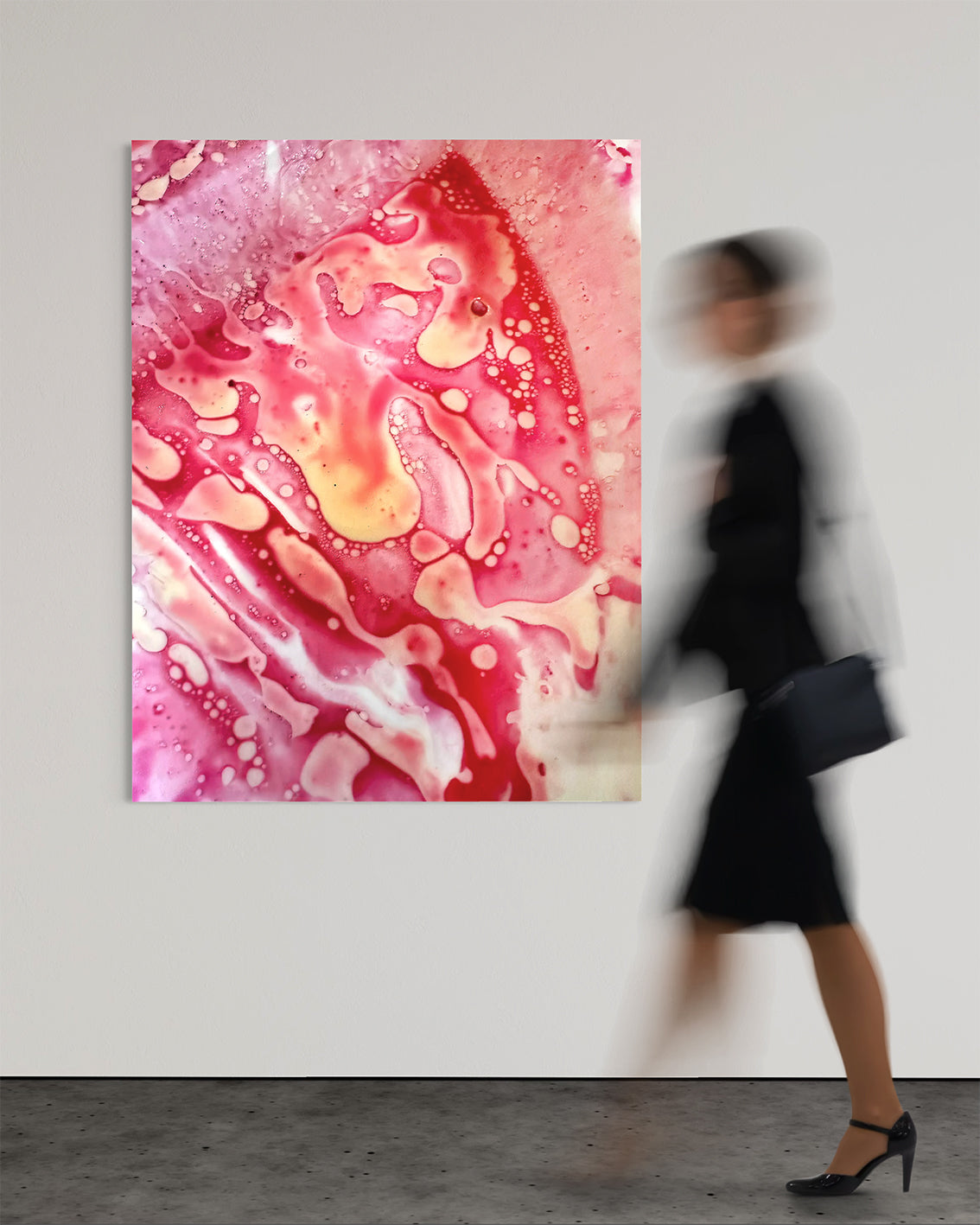 Makrofotografie – „Beta Vulgaris Psychedelia“, gerahmt, 79,7 x 97,7 cm, lim. Edition (10 Ex.)