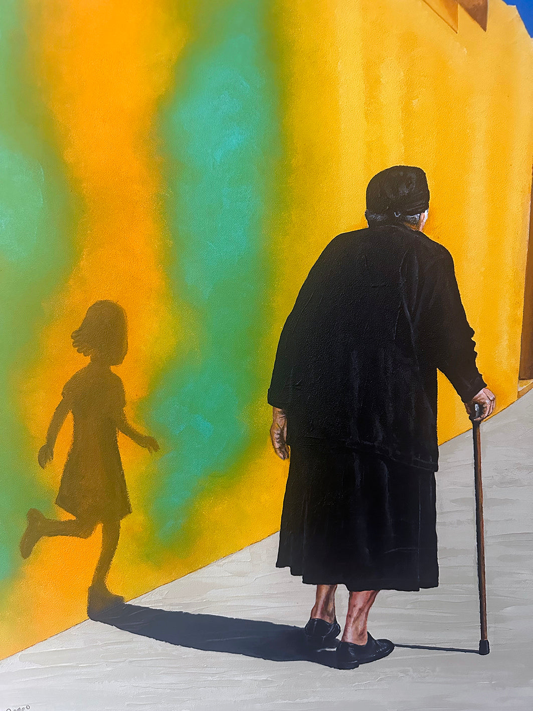 „eben noch…“, Acryl auf Leinwand, 2026