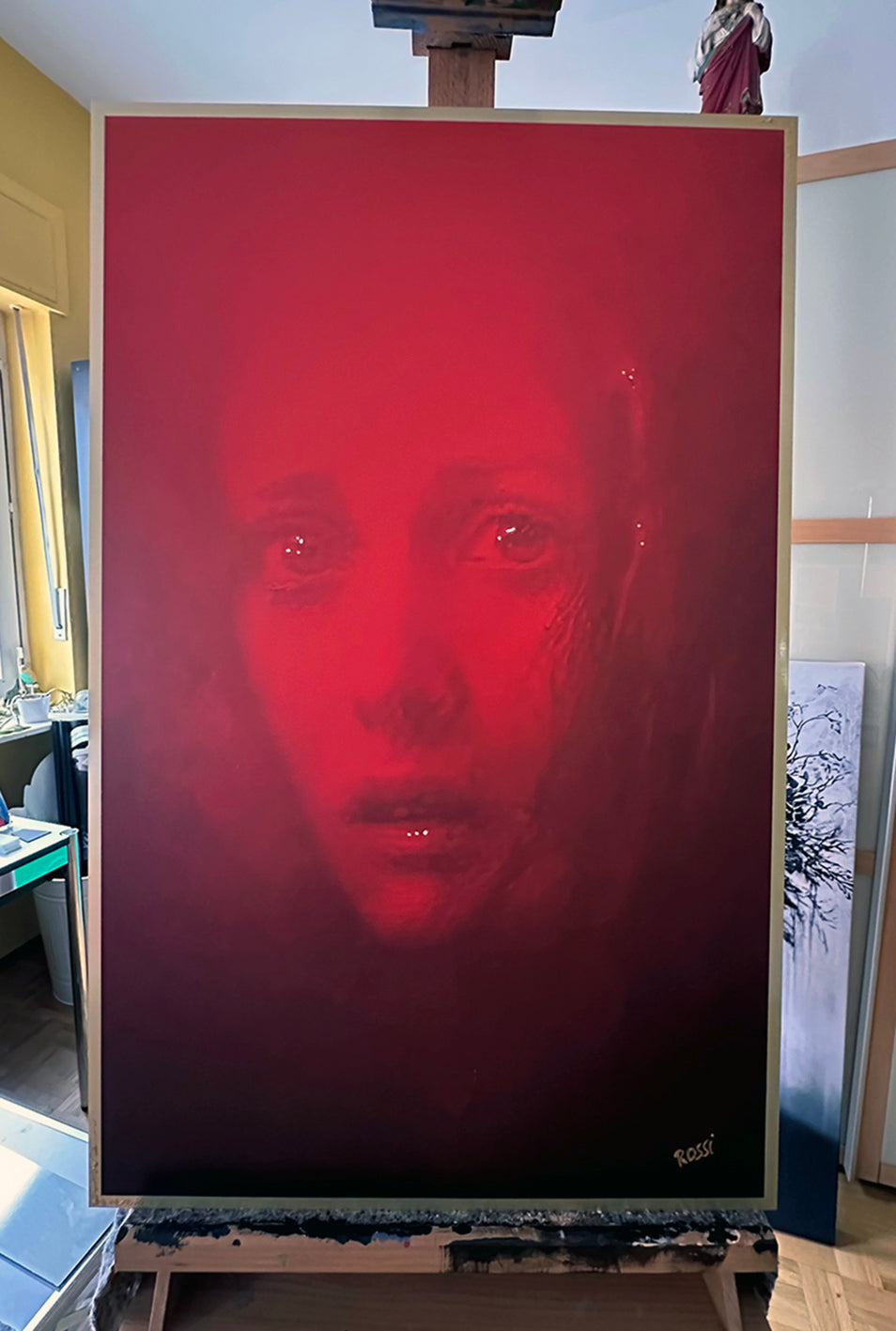 Hybrid Art – „Shining“, Acryl (handbemalt) & digitales Butlerfinish®-Alu. (Druck), 72 x 82cm, lim. Edition (10 Ex.)