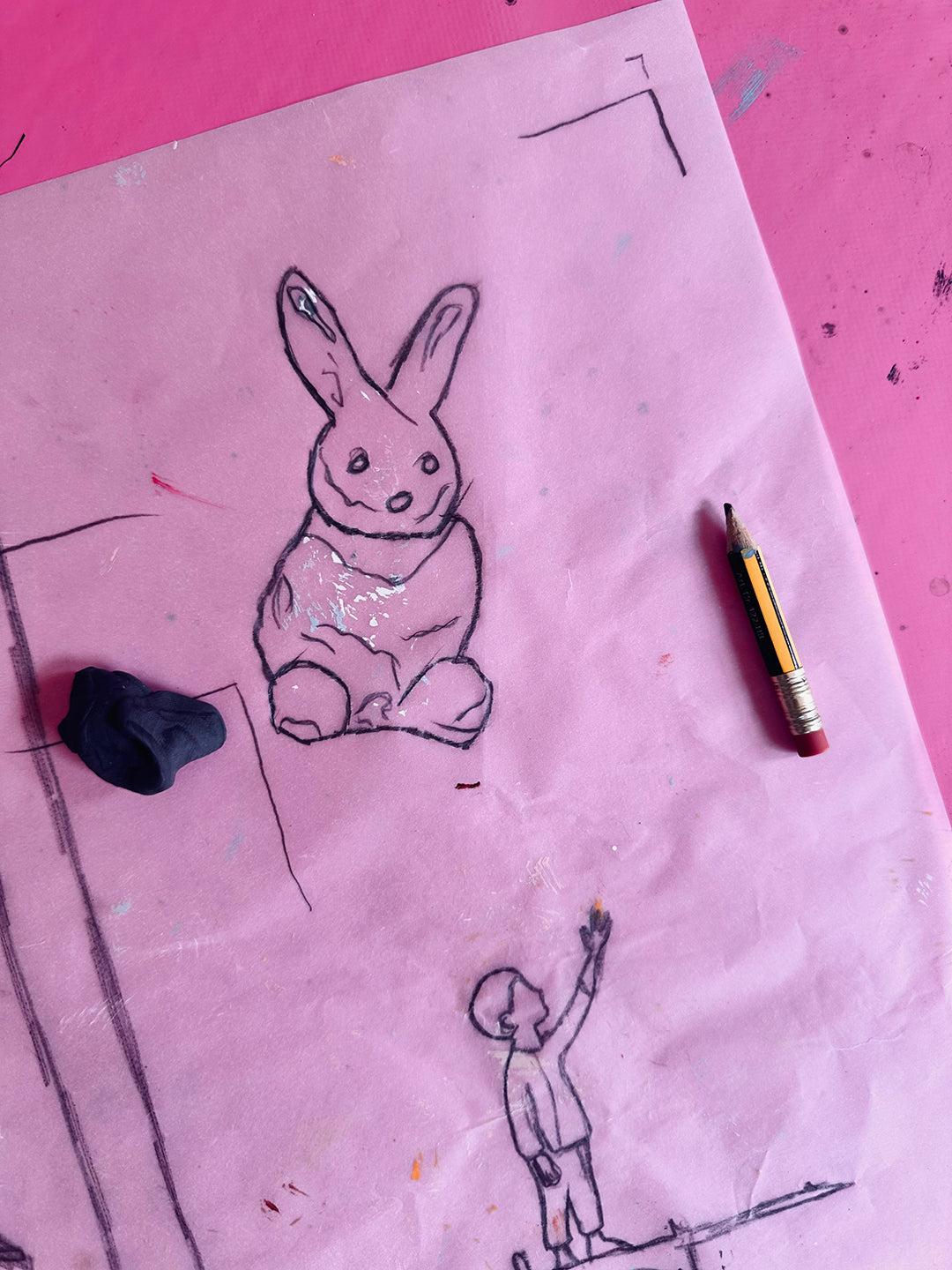 Bildtitel: „Ich sehe was, was du nicht siehst“, Acryl, Format: 40x50 cm, gerahmt.