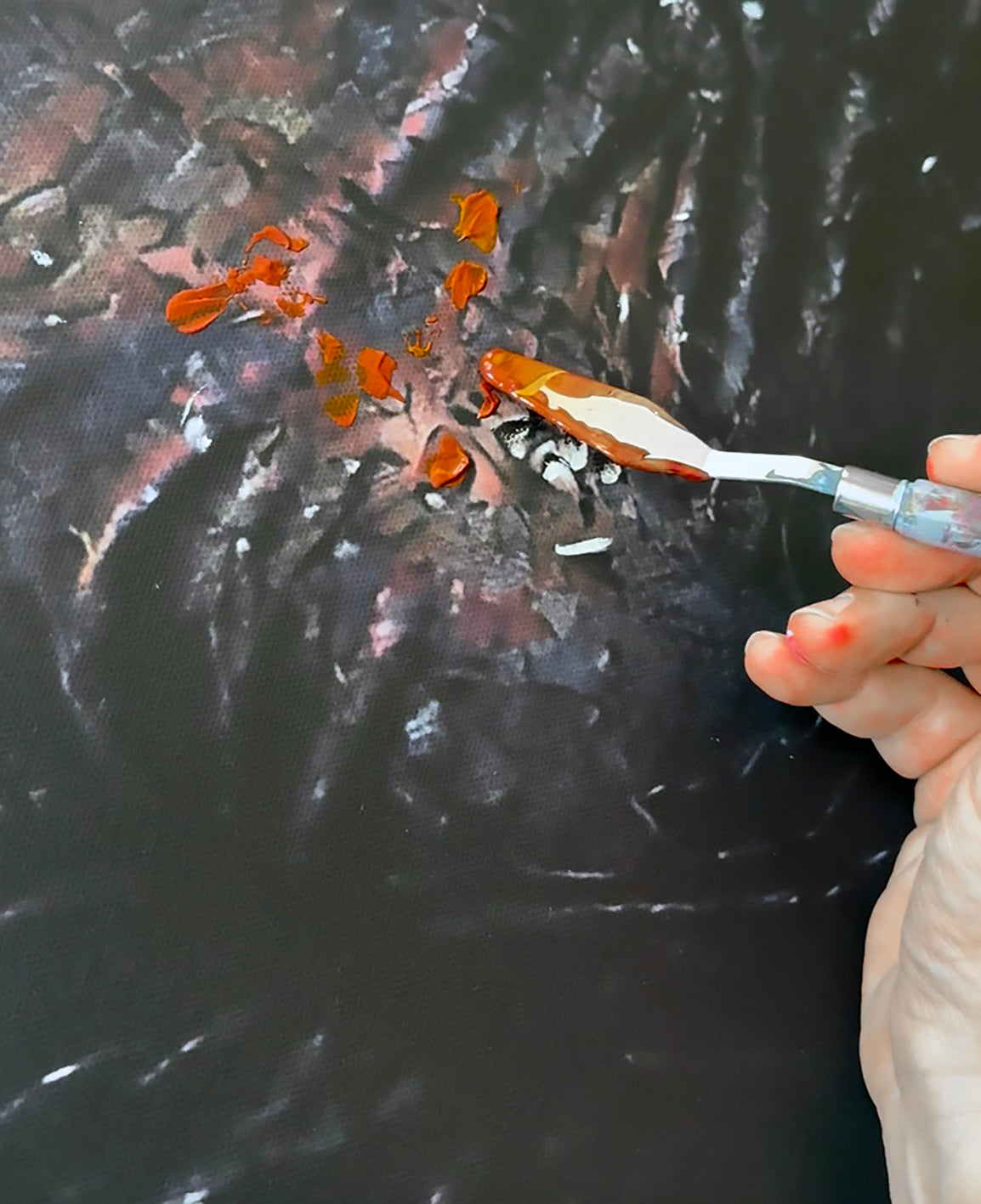Hybrid Art – „Überwucherung der Sinne“, Acryl (handbemalt) & digital komponiert, Leinwand, 80x140 cm, gerahmt, lim. Edition (10 Ex.)