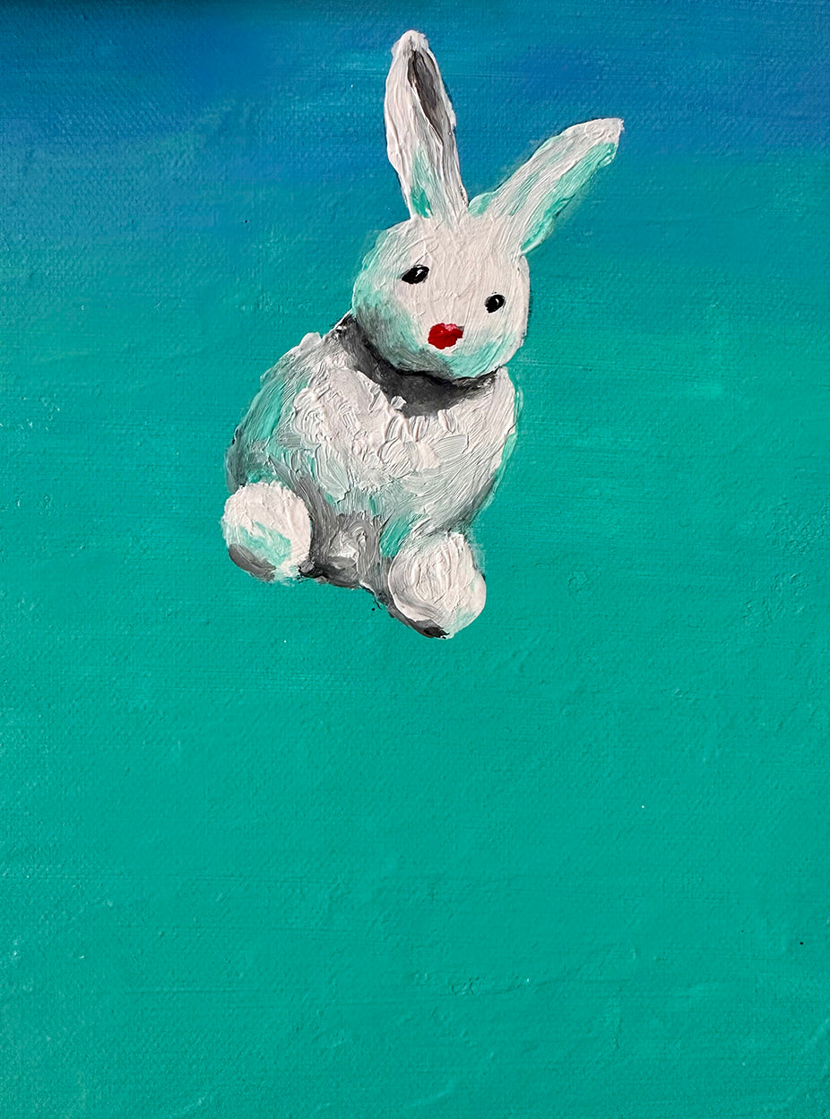 Bildtitel: „Ich sehe was, was du nicht siehst“, Acryl, Format: 40x50 cm, gerahmt.