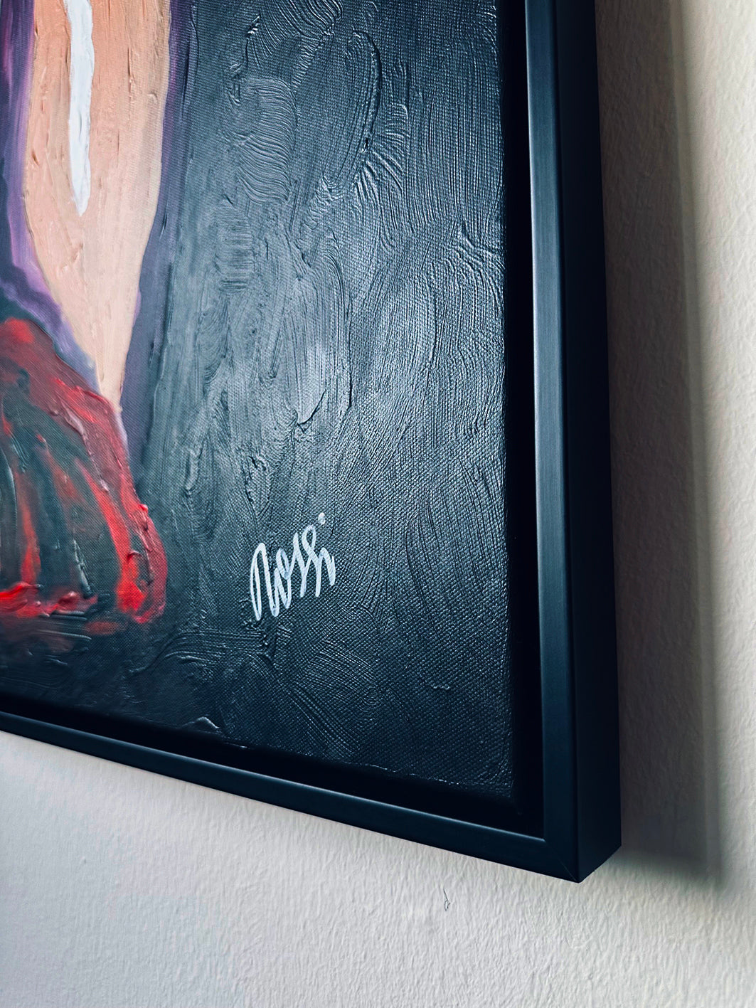 Original – „The Cat“, Acryl auf Leinwand, 90 x 130 cm, gerahmt