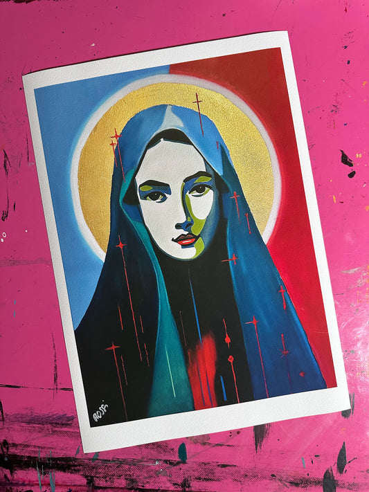 Kunstdruck: „Maria aus Magdala“, Endformat 29,7 x 42,0 cm, limitiert, nummeriert und signiert.