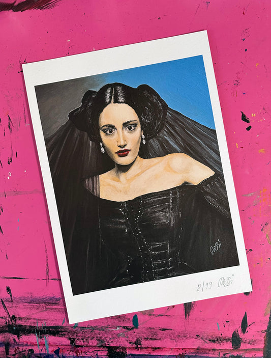 Kunstdruck: „Madame Noir“, Endformat 29,7 x 42,0 cm, limitiert, nummeriert und signiert..
